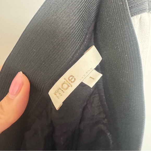 🤍 MAJE Pleated Midi Skirt • Abstract Print • Parisian Chic 4 - Picture 6 of 8